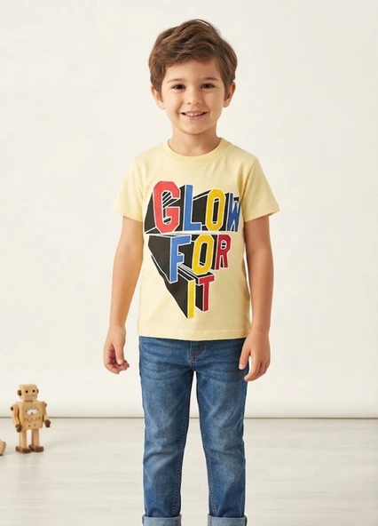 Erkek Çocuk Sarı T-Shirt ürün görseli 1