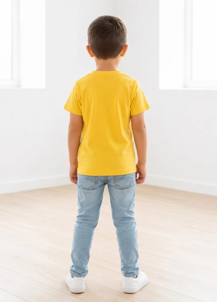 Erkek Çocuk Sarı T-Shirt - Resim 3