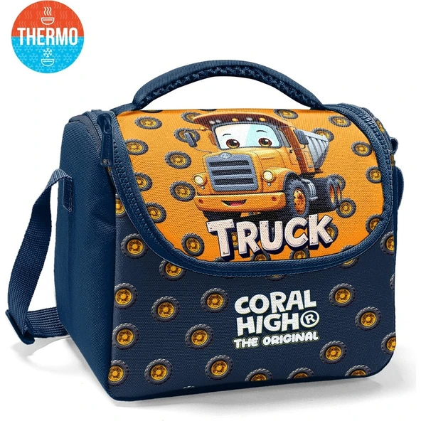 Coral High Kids Truck Desenli Thermo Beslenme Çantası 37161 ürün görseli 1
