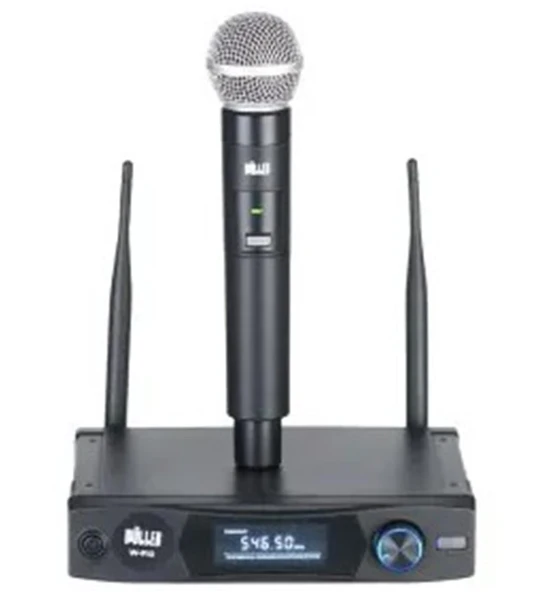Wöller W-910E Tek Kanallı Led Ekran Kablosuz El Mikrofonu ürün görseli 1