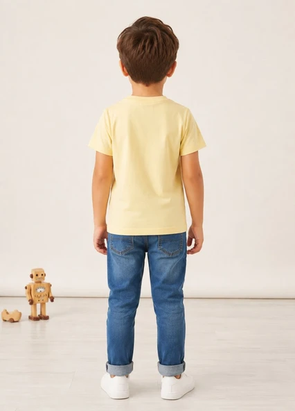 Erkek Çocuk Sarı T-Shirt - Resim 3