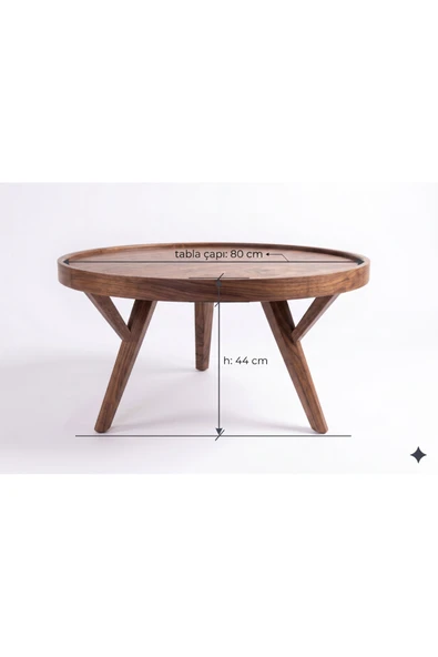 KLASS DEKOR Nova Orta Sehpa Ceviz - Resim 4
