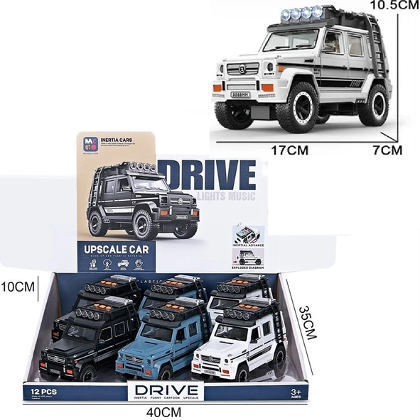 17 cm Sesli Işıklı Jeep 3367 - Resim 2