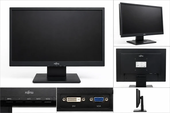 Fujitsu E19W-5 19 İnç Geniş Ekran LCD Monitör | İkinci El | DVI & VGA Girişli | 1440x900 ürün görseli 1