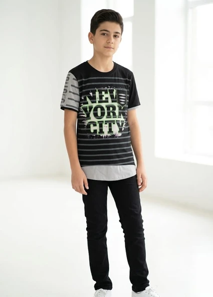 Erkek Çocuk Siyah T-Shirt ürün görseli 1