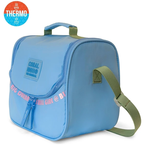 Coral High Mavi Pembe Thermo Beslenme Çantası 27414 ürün görseli 1