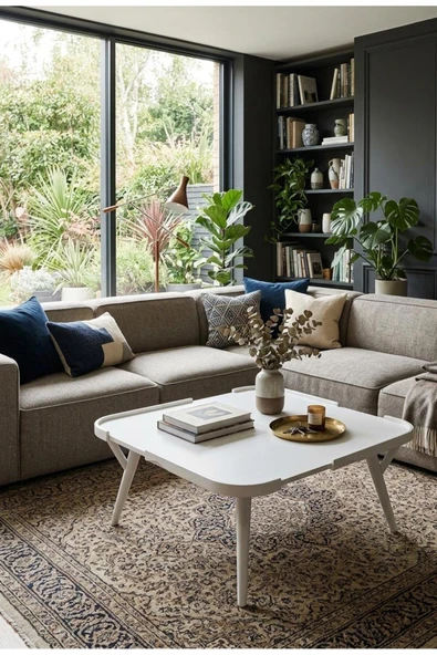 KLASS DEKOR Maya Orta Sehpa Beyaz ürün görseli 1