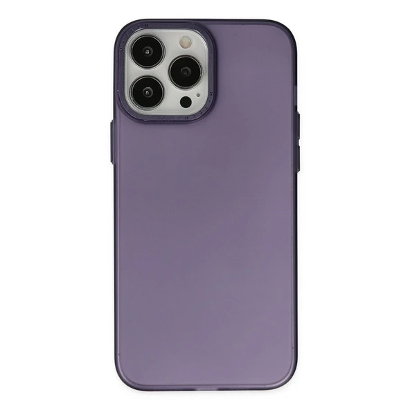 İphone 14 Pro Max Kılıf Modos Metal Kapak - Mor ürün görseli 1