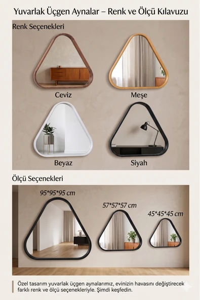 KLASS DEKOR Specific Ayna Ceviz - Resim 3