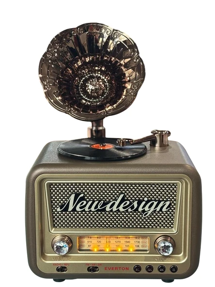 Everton Rt-609 Bluetooth Fm-Usb-Tf-Aux Şarjlı Nostaljik Radyo ürün görseli 1