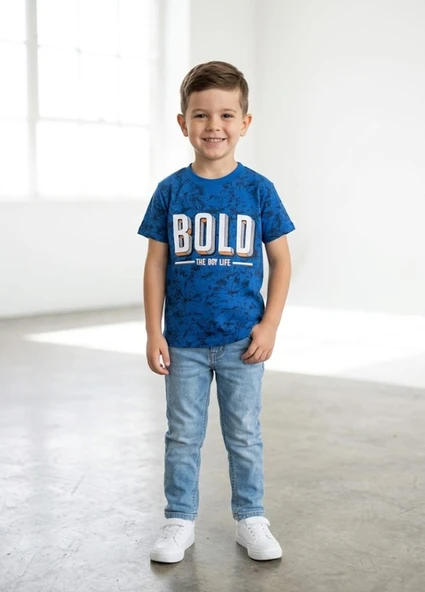 Erkek Çocuk Mavi T-Shirt ürün görseli 1