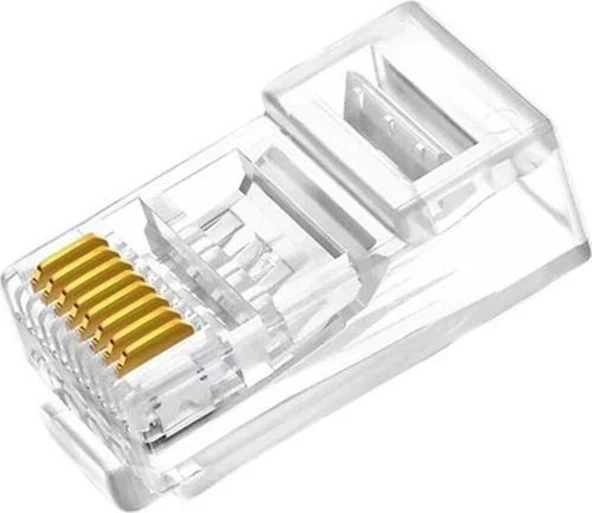 Nova Rj45 Cat6 Açık Uçlu 100Lü Paket Konnektör Delikli ürün görseli 1