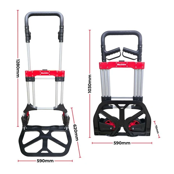 Max Extra FW-90L Katlanır El Arabası - Resim 2