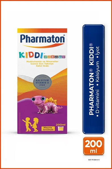 Pharmaton Kiddi Meyve Aromalı Şurup 200 Ml (SKT:09/2027) ürün görseli 1