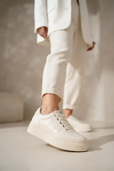 Solmaz BDLZ2011 Bej Kadın Sneaker ürün görseli 1