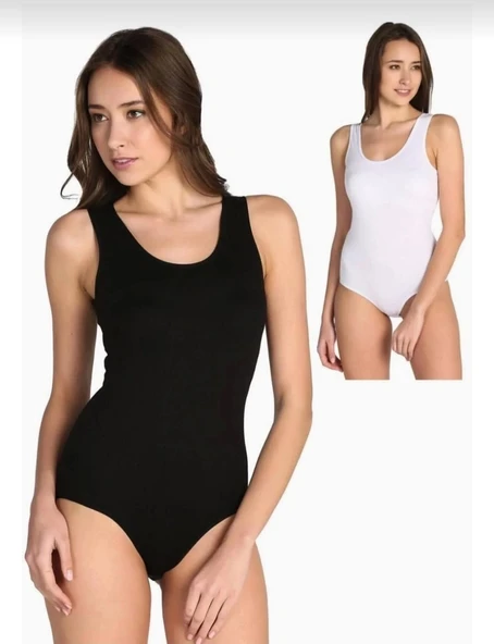 TUTKU 0149 KADIN KARIŞIK RENKLİ LİKRALI KALIN ASKILI ÇITÇITLI BODY 10 ADET ürün görseli 1