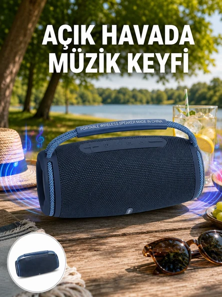 Hafif ve Dayanıklı Renkli Işıklı Taşınabilir Müzik Hoparlörü Yeni Nesil ürün görseli 1