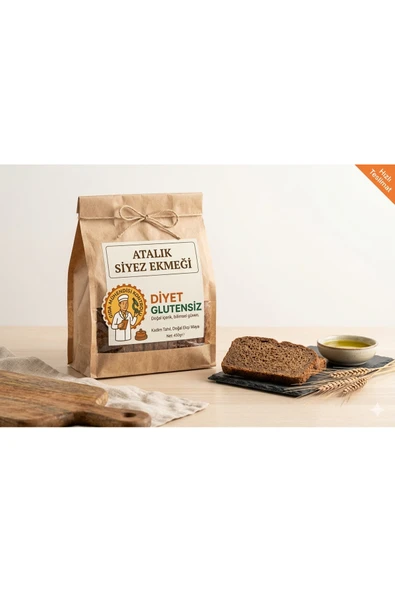 Diyet Glutensiz Atalık Siyez Ekmeği 2 ADET (Gluten İçerir) ürün görseli 1