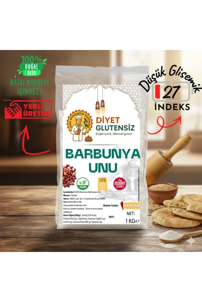 Diyet Glutensiz Glutensiz Barbunya Unu 1 Kg ürün görseli 1