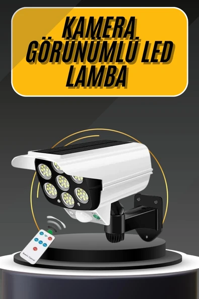 LED LambaGüneş Paneli Destekli Uzaktan Kumandalı Solar LED Lamba ürün görseli 1