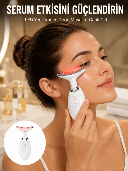 7 Renkli LED Cilt Yenileyici Masaj ve Bakım Cihazı Yeni Nesil ürün görseli 1