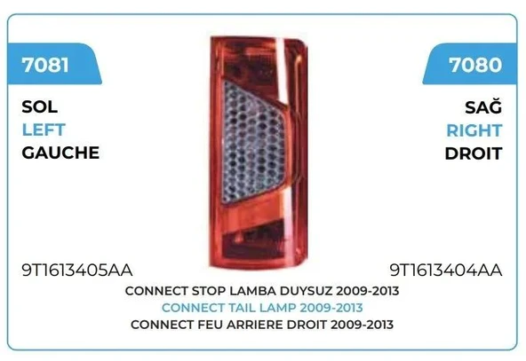 STOP LAMBASI DUYSUZ SAĞ 2010 -->> FORD CONNECT ürün görseli 1