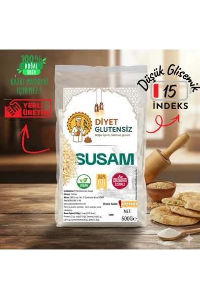Diyet Glutensiz Glutensiz Susam 500 G ürün görseli 1