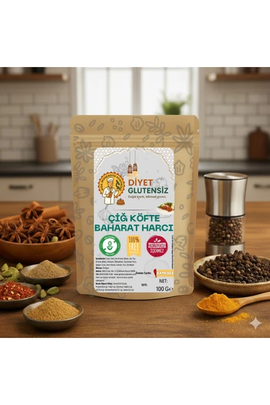Diyet Glutensiz Glutensiz Çiğ Köfte Baharat Harcı 100 g ürün görseli 1