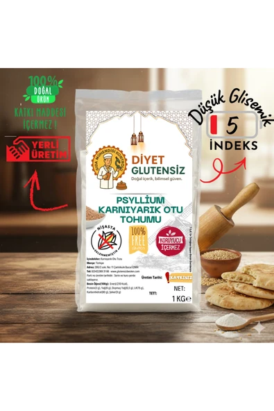 Diyet Glutensiz Glutensiz Psyllium(Karnıyarık Otu) Tohumu 1 Kg ürün görseli 1