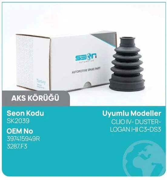 AKS KÖRÜĞÜ İÇ CLIO IV DUSTER LOGAN I II C3 ürün görseli 1