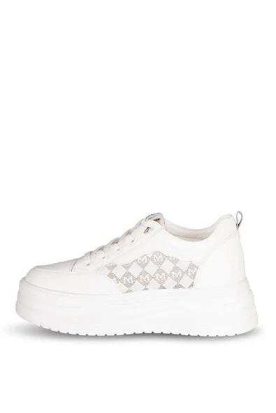 Solmaz BDL2006 Beyaz Kadın Sneaker - Resim 4