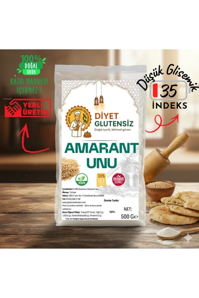 Diyet Glutensiz Glutensiz Amarant Unu 500 G ürün görseli 1