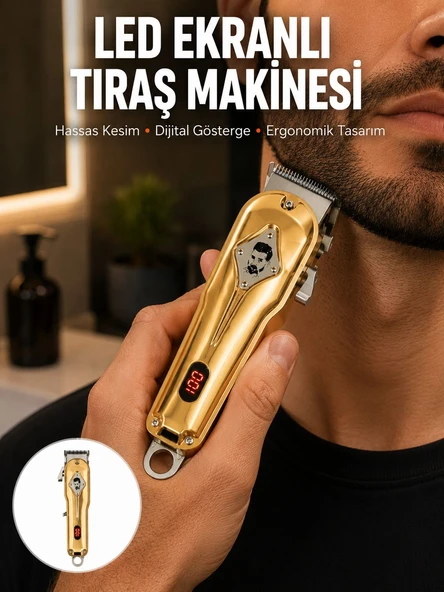 Çok Fonksiyonlu Saç, Sakal ve Vücut İçin Tıraş Makinesi Yeni Nesil ürün görseli 1