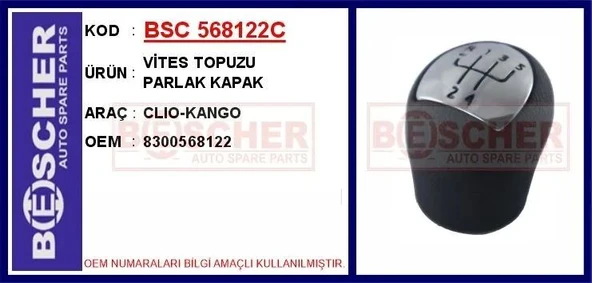 VİTES TOPUZU CLIO-KANGO PARLAK KAPAK ürün görseli 1