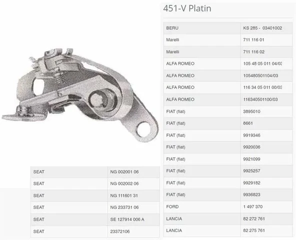 PLATIN TOFAS DKS R12 IADESI YOKTUR 451V 451 PLATİN ürün görseli 1