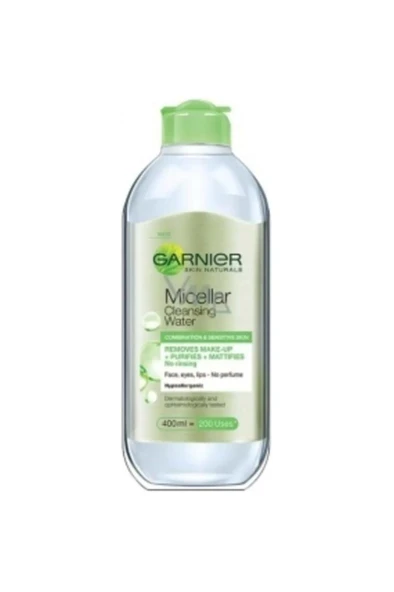 Garnier Micellar Arındırıcı Makyaj Temizleme Suyu Karma Hassas Ciltler 400 ml ürün görseli 1