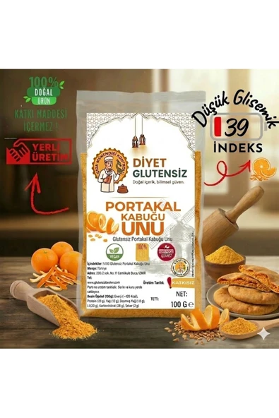Diyet Glutensiz Glutensiz Portakal Kabuğu Unu 100 G ürün görseli 1