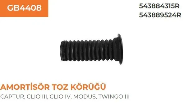 AMORTİSÖR KÖRÜGÜ CLIO IV CAPTUR MODUS ürün görseli 1
