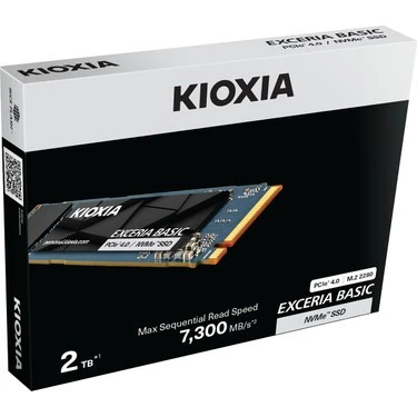 Kioxia PCIe M2 2TB Exceria Basic NVMe 3D 7300/6800 Mb/sn SSD (LSF10Z002TG8) ürün görseli 1