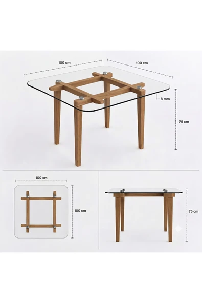 KLASS DEKOR Soft Masa Meşe - Resim 3