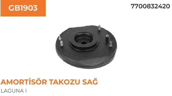 AMORTİSÖR TABLASI TAKOZU ÜST SAĞ LAGUNA I ürün görseli 1