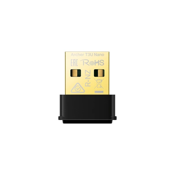 TP-LİNK Archer T3U Nano | Wi-Fi 5 Nano USB Adaptör | AC1300 Mbps | Dual-Band | MU-MIMO | Nano Tasarım | Windows & Mac Uyumlu ürün görseli 1