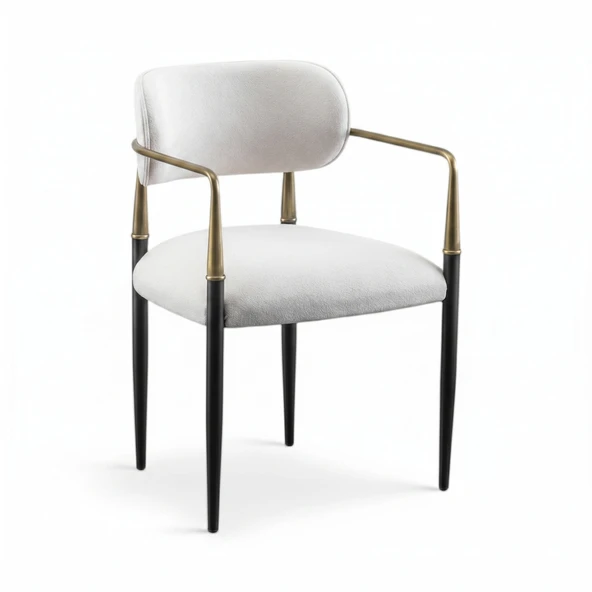 Elegance Kolçaklı Metal Mutfak Sandalyesi - Resim 5