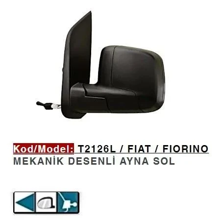 DIŞ DİKİZ AYNASI SOL MEKANİK FIORINO ürün görseli 1