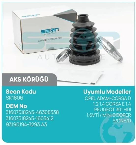 AKS KÖRÜĞÜ DIŞ OPEL ADAM-CORSA D 1.2 1.4 CORSA E 1 .4 PEUGEOT 301 HDİ 1.6VTİ MİNİ COOPER S ONE D SWIFT IV TIGRA MERIVA CORCA C ASTRA F - MAZDA TRIBUTE NISSAN JUKE MICTA III PRIMERA ürün görseli 1