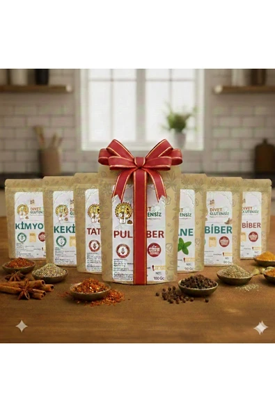 Diyet Glutensiz Glutensiz Baharat Seti (7 adet *100 g) ürün görseli 1