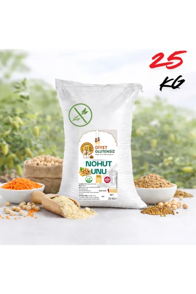 Diyet Glutensiz Glutensiz Nohut Unu 25 Kg ürün görseli 1