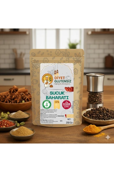 Diyet Glutensiz Glutensiz Sucuk Baharatı 250 G ürün görseli 1