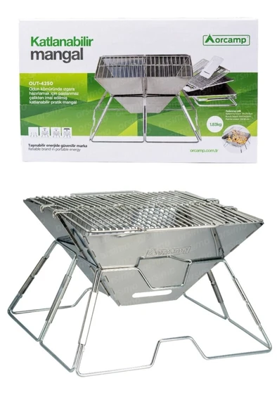 Orcamp Katlanabilir Mangal OUT-4250 33X33X22CM ürün görseli 1