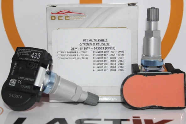 CİTROEN & PEUGEOT GRUBU ARAÇLARLA UYUMLU LASTİK BASINÇ SENSÖRÜ OEM: 5430T4 / 543093 ürün görseli 1